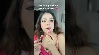 Get Ready With Me For Indian Wedding 🩷💅🏻 #shorts #grwm #weddingmakeup