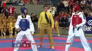 Sarah Stevenson (GBR) v A Van Deursen (NED) Female Middle Weight Semi Final Taekwondo Euros 2006