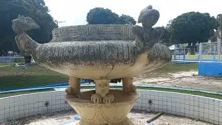 Esculturas da pra&ccedil;a bar&atilde;o de Santar&eacute;m  Andressa 2022 2