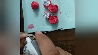Diy Paper rose hair clip for your Valentine ❣️❣️