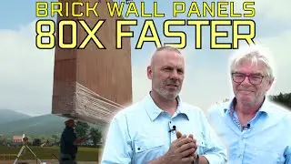 Redbloc Brick Panel Wall System Installed 80x FASTER Than Traditional Masonry | Jobsite Tour