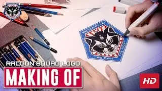 Making of a airsoft team logo - Racoon Squad Airsoft