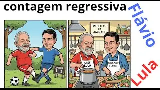 CONTAGEM REGRESSIVA: Lula vs Fl&aacute;vio Bolsonaro - Quem lidera para 2026?
