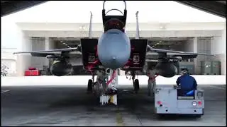 F-15 ex Advanced Fighter Jet Loading 20 mm Rounds//Universal Ammunitions Loading System