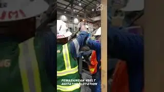 Pemasangan Vbelt Agitator Flotation | #maintenance #mechanic #ptfreeportindonesia