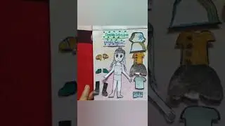 Paper doll game paper quiet book #shorts