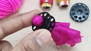 Super easy 4 Beautiful Hand Embroidery Flower making ideas | Easy Sewing Hack 