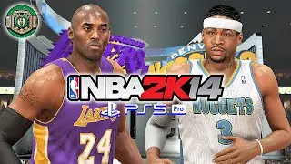 NBA 2K14 (PS5 Pro) | 2007-08: Denver Nuggets vs Los Angeles Lakers | Kobe vs Iverson [4K60 HDR]