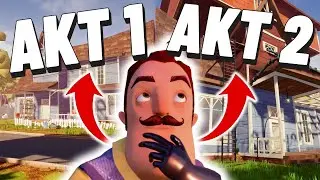 AKT 1 i 2, CZYLI TRAUMA GRACZA... 🫣😨*Hello Neighbor Akt 1 i 2*