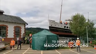 Maid of the Loch - Operation to remove the paddle steamer from Loch Lomond for essential repairs.
