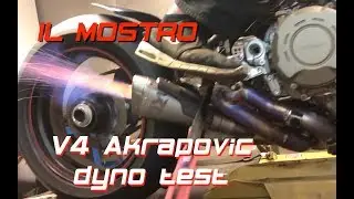 Ducati V4 Speciale Akrapovic exhaust dyno test