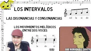 🎶Intervalos armónicos, disonancias y consonancias, y movimientos melódicos. Clase de contrapunto 3🎶