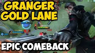 Granger Solo in Gold Lane | Epic Comeback | Mobile Legends | dansoy Gaming
