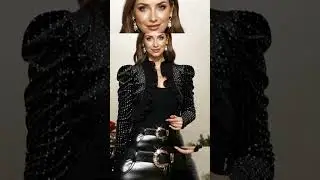 Black Rhinestone Ruffle Puff Sleeve Short Jacket &ndash; Rs. 10,892