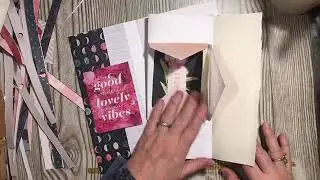 Flip flops in junk journals? Using paper pad creative paper folding for more journaling space...