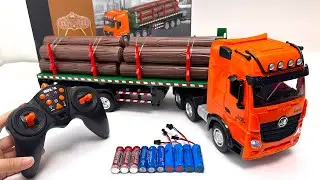 Unboxing RC Timber Transport Vehicle,Electric Military Simulation Police Car,RC Dinosaur Car,