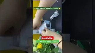 Mini Outdoor WiFi PTZ Camera|| #cctv #shortvideo #security #viral #smartgadgets #gadgets #shorts