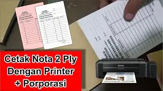 Cetak Nota Dengan Printer Biasa + Porporasi || 2 PLY