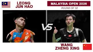 (梁峻豪) LEONG Jun Hao Vs Wang Zheng Xing (王正行) | Petronas Malaysia Open 2026