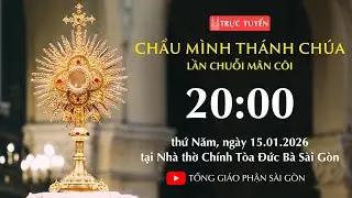 Chầu Thánh Thể 20:00 | Lần chuỗi Mân Côi ngày 15-1-2026 | Nhà thờ Đức Bà