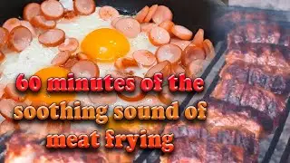 ASMR. Frying  meat. Awesome  Sounds forR Relaxation.