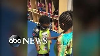 Preschool handshake ritual is everything right in the world