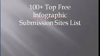 Free Infographic Submission Sites