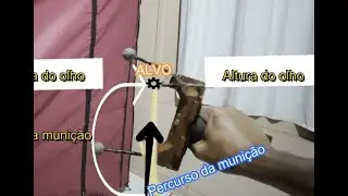 Dúvida que me perguntam onde passa o tiro do estilingue deitado (90graus)