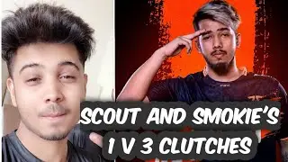 ScOut And SmOkie 1 vs 3 clutches | pmpl scrims | Pubgmobile