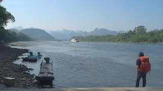 我眼中的桂林山水，独自徒步漓江三天三晚55公里 | solo hiking in yangshuo guilin china |