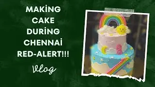 Chennai Red Alert apo vantha Cake order!!! #redalert #trending #vlog #cakemaking #homebaker #viral