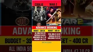 Coolie vs War 2 advance booking collection, #war2 #coolie #boxofficecollection #rajnikanth #ntr