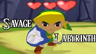 The Savage Labyrinth While HIGH | Wind Waker 3 Heart Challenge Run