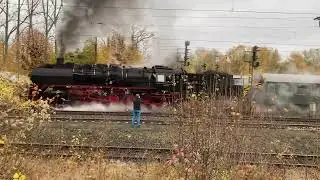 Dampflok Zug  Abfahrt Eschwege West am 08.11.2025 