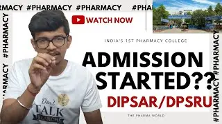 Dipsar/Dpsru Admission Started?? Biggest Announcement | B.Pharm Admission in Delhi🤕