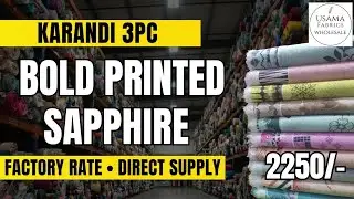 BOLD PRINT KARANDI 3PC! ✨ Original Brand Stock | Digital Print Design | Factory Wholesale Faisalabad