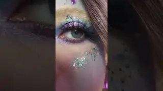 Rave festival makeup look with glitter sisilapaillette 🤩✨🌟