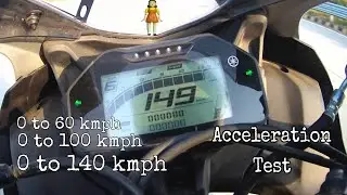 Yamaha R15M Acceleration Test | 0 to 60, 0 to 100, 0 to 140 kmph | Top Speed  #R15Mtopspeed #r15m