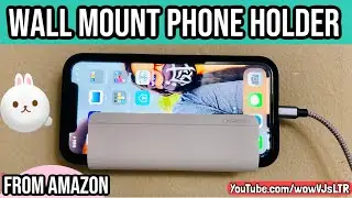 Smartphone Wall Mount Holder for Charging Devices from Amazon | Works with iPhone & Android