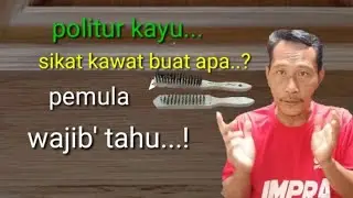cara bikin open pore pada politur kayu@ajarfinish