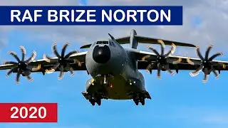 RAF Brize Norton - Afternoon Arrivals (LOUD & UP CLOSE)