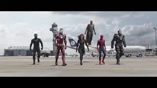 MINECRAFT-SOUND-DESIGN: Team Iron Man vs Team Cap - Airport Battle Scene - Captain America