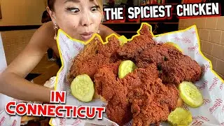THE SPICIEST CHICKEN IN CONNECTICUT!!! BEST PIZZA IN NEW HAVEN #RainaisCrazy FOOD TOUR