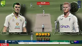 AUSvsENG 3rd Test | The Ashes, 2025/26 Aus-under221|  DAY 2 | LIVE | Cricket 22 |  TravalNGamer