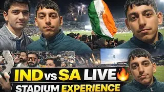 First Time Watching IND vs SA LIVE 😱 Stadium Experiences //Sourav Sharma 4467 