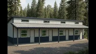 Modern 30x60 Single-Slope Four-Plex: Space-Saving Dream [Prefab Kit]
