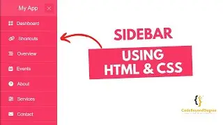 Sidebar Menu Using HTML & CSS