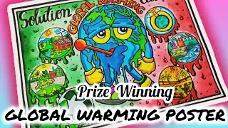 global warming drawing/environment day drawing/save environment poster/Climate Change Drawing