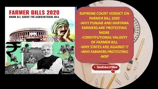 supreme Court's stay on farm bill/Farm bill2020detail/ Farmers Protest/Hindu Editorials Compilation/