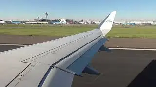 KLM Embraer 175 Take off from Amsterdam (KL1271)
